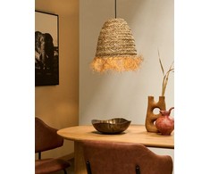 Pakabinamas šviestuvas Beliani Lampa wisząca MOROVIS Trawa morska Naturalny