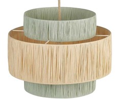 Pakabinamas šviestuvas Beliani Lampa wisząca PALBRA Papier Naturalny