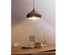 Pakabinamas šviestuvas Beliani Lampa wisząca RAWI Drewno mango Jasnobrązowy