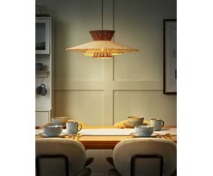 Pakabinamas šviestuvas Beliani Lampa wisząca KABOMPO Rattan Ruda