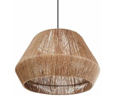 Pakabinamas šviestuvas Beliani Lampa wisząca BIRAU Juta Naturalny
