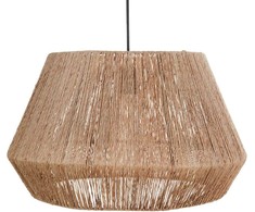 Pakabinamas šviestuvas Beliani Lampa wisząca BIRAU Juta Naturalny