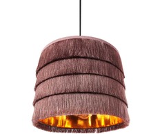 Pakabinamas šviestuvas Beliani Lampa wisząca SUAPURE Rožinė