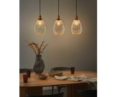 Pakabinamas šviestuvas Lampa wisząca Beliani Lampa wisząca COOSA Szkło Permatomas