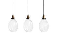 Pakabinamas šviestuvas Lampa wisząca Beliani Lampa wisząca COOSA Szkło Permatomas