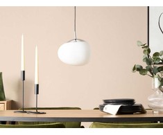 Pakabinamas šviestuvas Lampa wisząca Shumee Lampa wisząca szklana balta LIFFEL