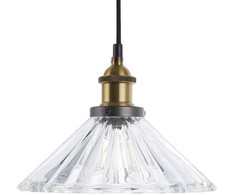 Pakabinamas šviestuvas Lampa wisząca Beliani Lampa wisząca COLORADO Szkło Permatomas