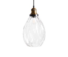 Pakabinamas šviestuvas Beliani Lampa wisząca COOSA Szkło Permatomas
