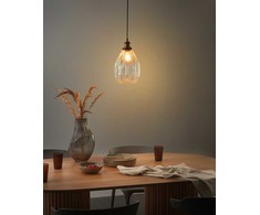 Pakabinamas šviestuvas Beliani Lampa wisząca COOSA Szkło Permatomas