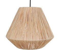 Pakabinamas šviestuvas Beliani Lampa wisząca DAMIT Plecionka Naturalny