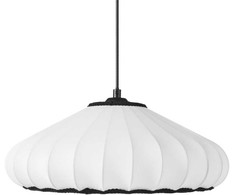 Pakabinamas šviestuvas Beliani Lampa wisząca ZULIA Materiał syntetyczny Baltas