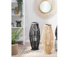 Shumee Medinė lempion 72 cm juoda TAHITI