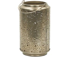 Beliani Lampion CORFU Metal 25 cm Auksinis