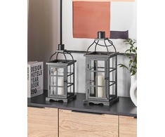 Beliani Lumarko Metal Lampion 36 cm juoda CLARA!