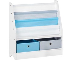Beliani Lentyna na książki 3 półki TUMBY 74 cm Baltas