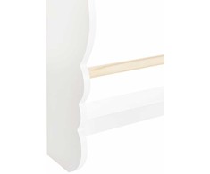 Beliani Sieninė lentyna RIGOLET 80 cm, balta