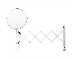 Beliani sieninis kosmetinis veidrodis ant rankos YVELINES 57 cm 36 cm metalinis Sidabrinė
