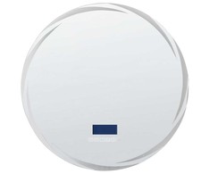 Beliani Vonios kambario veidrodis su LED apšvietimu TANAY 60 cm 60 cm su įmontuotu Bluetooth garsiakalbiu sidabrinis