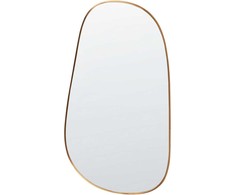 Beliani VERNAIS sieninis veidrodis 60 cm 110 cm metalinis auksinis
