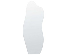 Beliani Sieninis veidrodis ESTANG 50 cm 140 cm sidabrinės spalvos