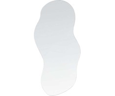 Beliani Sieninis veidrodis AUXERRE, 40 × 80 cm, sidabrinis