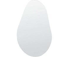 Beliani Sieninis veidrodis AUBAGNE, 40 × 65 cm, sidabrinis