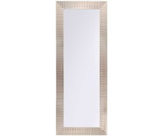 Beliani Sieninis veidrodis DRAVEIL 50 cm 130 cm auksinės spalvos