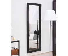 Beliani Sieninis veidrodis FOUGERES 50x130 cm, juodas