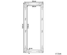 Beliani Sieninis veidrodis FOUGERES 50x130 cm, juodas