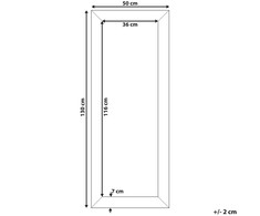 Beliani Sieninis veidrodis MARANS, 50 × 130 cm, rudas