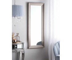 Beliani Sieninis veidrodis CHATAIN 50 cm 130 cm sidabrinės spalvos