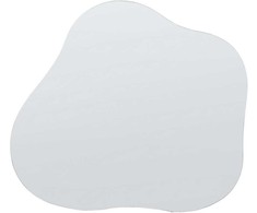 Beliani Sieninis veidrodis BAGNEUX 50 cm 55 cm, sidabrinis