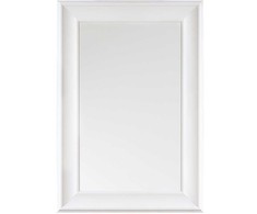 Beliani Sieninis veidrodis LUNEL 60 × 90 cm, baltas