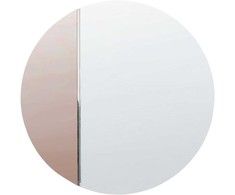 Beliani Sieninis veidrodis CHARRON 80 cm, rožinio aukso spalvos