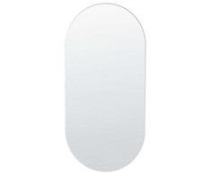 Beliani Sieninis veidrodis ALFORTVILLE 40 cm 80 cm sidabrinis