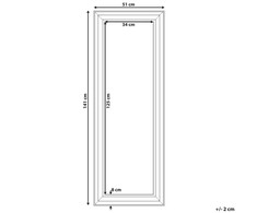 Beliani Sieninis veidrodis AURILLAC 51 cm 141 cm auksinis