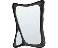 Beliani Sieninis veidrodis LANESTER 70 cm 100 cm juodas
