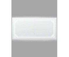 Beliani Vonios veidrodis su LED apšvietimu AVRANCHES 120 cm 60 cm Sidabrinis