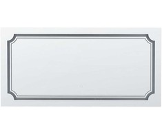 Beliani Vonios veidrodis su LED apšvietimu „ARROMACHNES“, 120 × 60 cm, sidabrinis