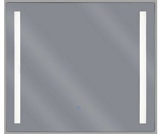 Beliani Vonios veidrodis su LED apšvietimu LIRAC 70 cm 60 cm sidabrinis
