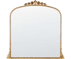 Beliani Sieninis veidrodis LIVRY 71x71 cm, metalinis, auksinės spalvos