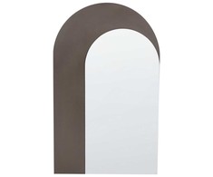 Beliani Sieninis veidrodis PIGNY 58 cm 99 cm rudas