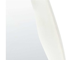 Beliani Sieninis veidrodis REIGNY 57 cm 160 cm, veliūrinis, baltas