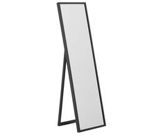Beliani Pastatomas veidrodis TORCY 140 cm, juodas