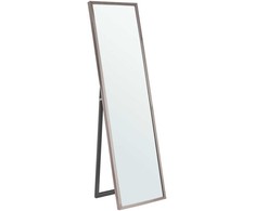 Beliani Pastatomas veidrodis TORCY 140 cm, sidabrinis