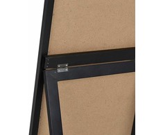Beliani Pastatomas veidrodis CHATILLON 150 cm Juodas