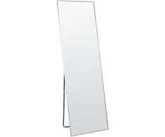 Beliani Pastatomas veidrodis BEAUVAIS 156 cm metalinis sidabrinis