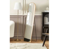 Beliani Pastatomas veidrodis BAGNOLET 150 cm metalinis auksinis