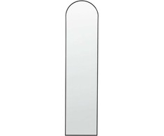 Beliani Pastatomas veidrodis BAGNOLET 150 cm metalinis juodas