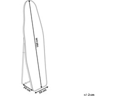 Beliani Pastatomas veidrodis LARCHE 160 cm, metalinis, auksinis